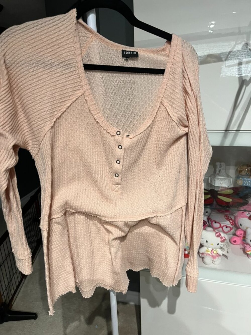 3/$15 Torrid Light Peach Peplum top